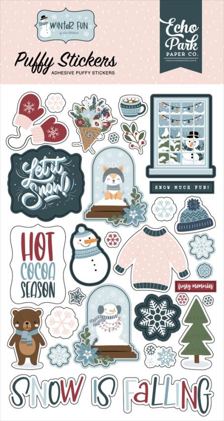 Echo Park - Aufkleber "Winter Fun" Stickers