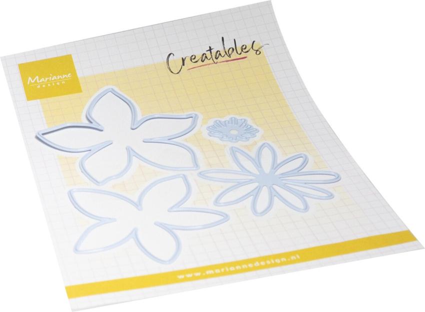 Marianne Design - Präge- und Stanzschablone "Fantasy Flowers" Creatables Dies