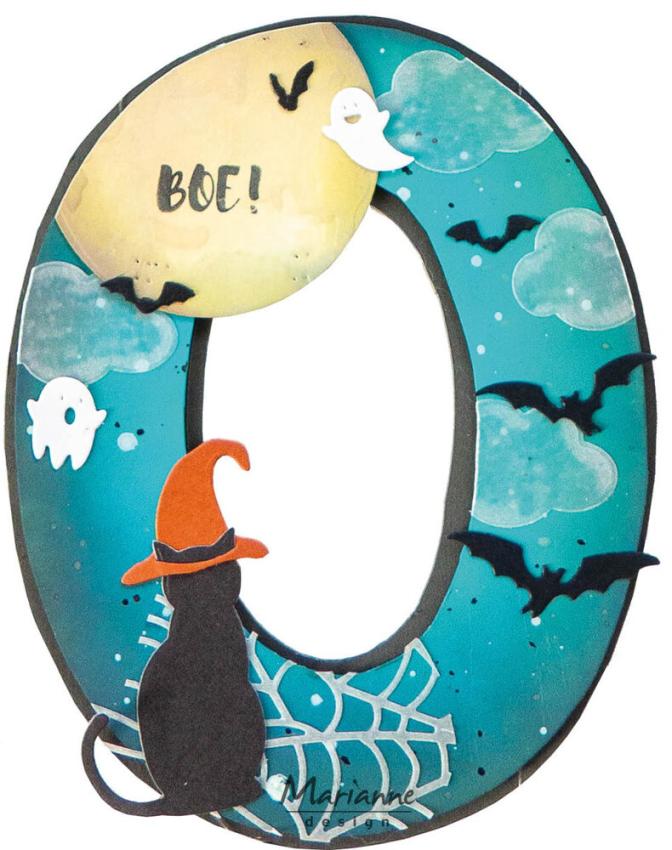 Marianne Design - Präge- und Stanzschablone "Witch Hat & Broomstick" Creatables Dies
