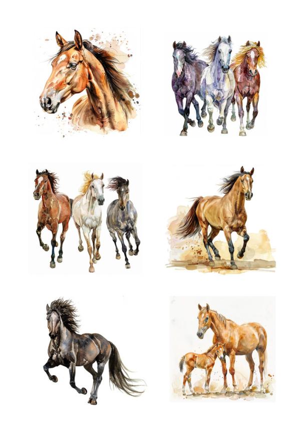 Reprint - Stanzteile "Animals" Cutouts A4 - 8 Bogen