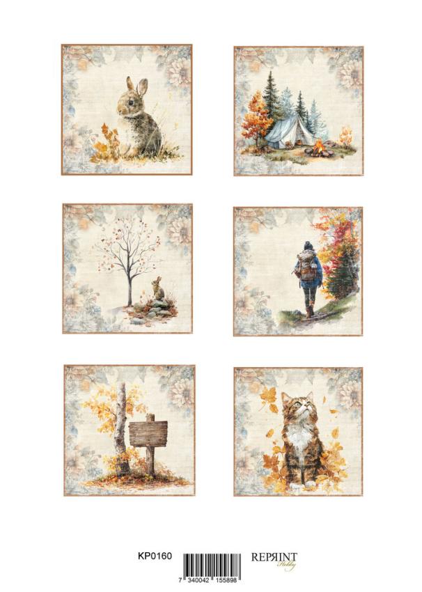 Reprint - Stanzteile "Birthday" Cutouts A4 - 8 Bogen