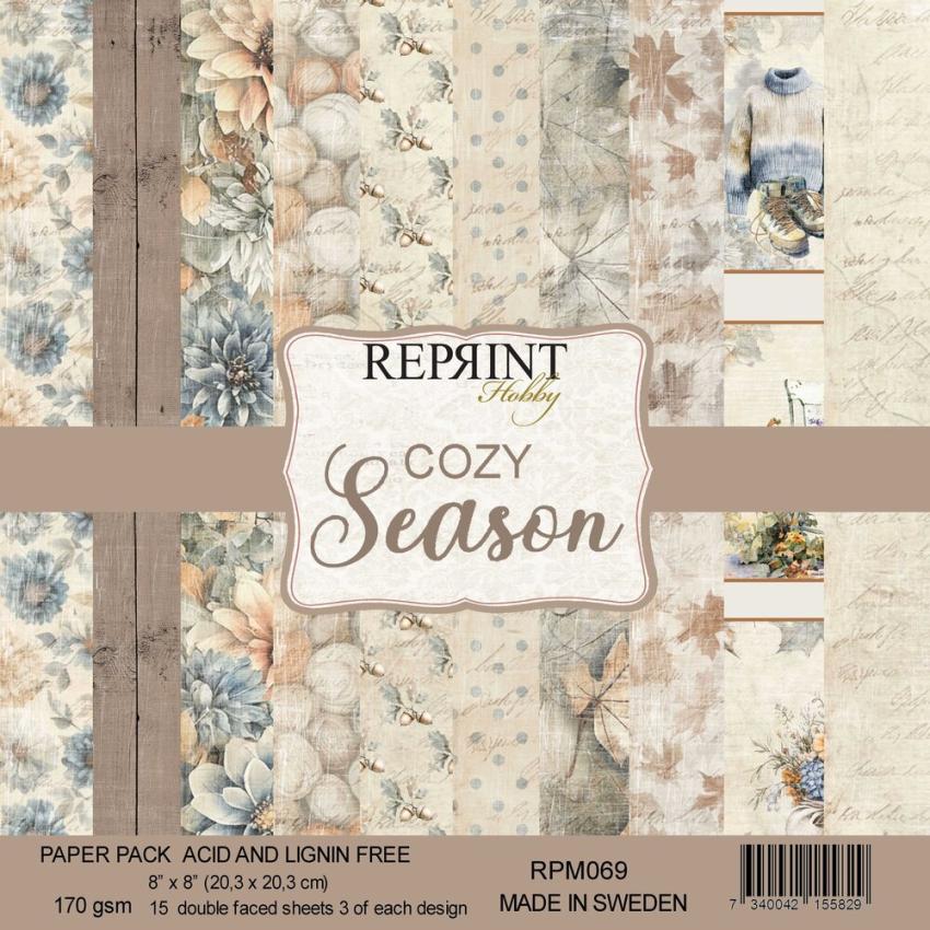 Reprint - Designpapier "Cozy Season" Paper Pack 8x8 Inch - 15 Bogen