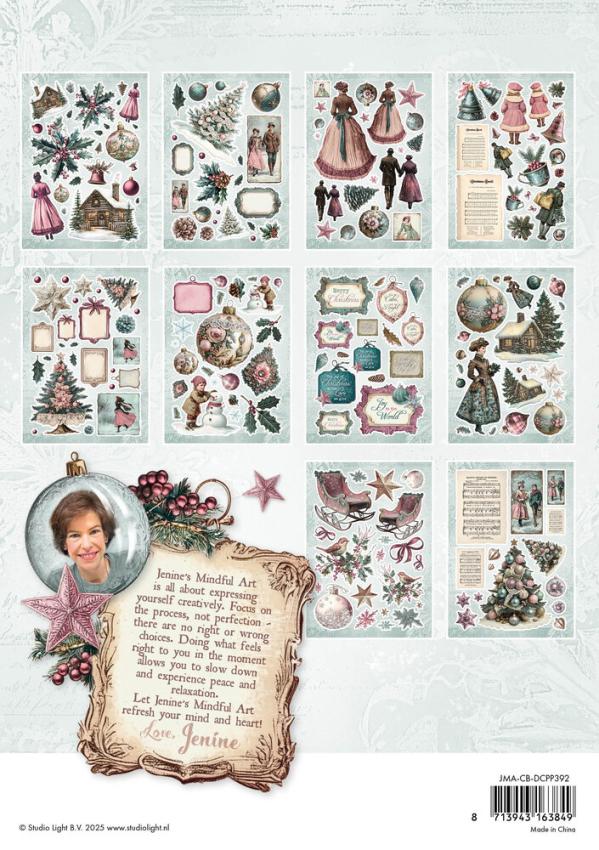 Studio Light - Stanzpapierbblock "Christmas Blush" Die Cut Paper Pad A5 - 20 Bogen