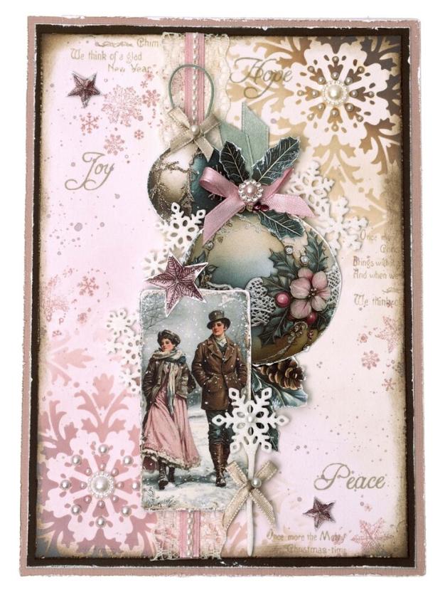 Studio Light - Stanzpapierbblock "Christmas Blush" Die Cut Paper Pad A5 - 20 Bogen