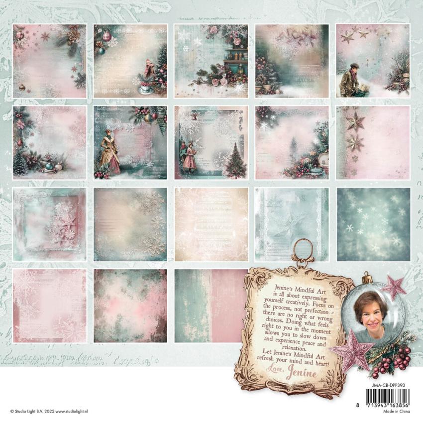 Studio Light - Designpapier "Chrsitmas Blush" Designer Paper Pack 8x8 Inch - 36 Bogen