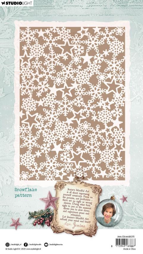 Studio Light - Schablone "Snowflake Pattern" Stencil  