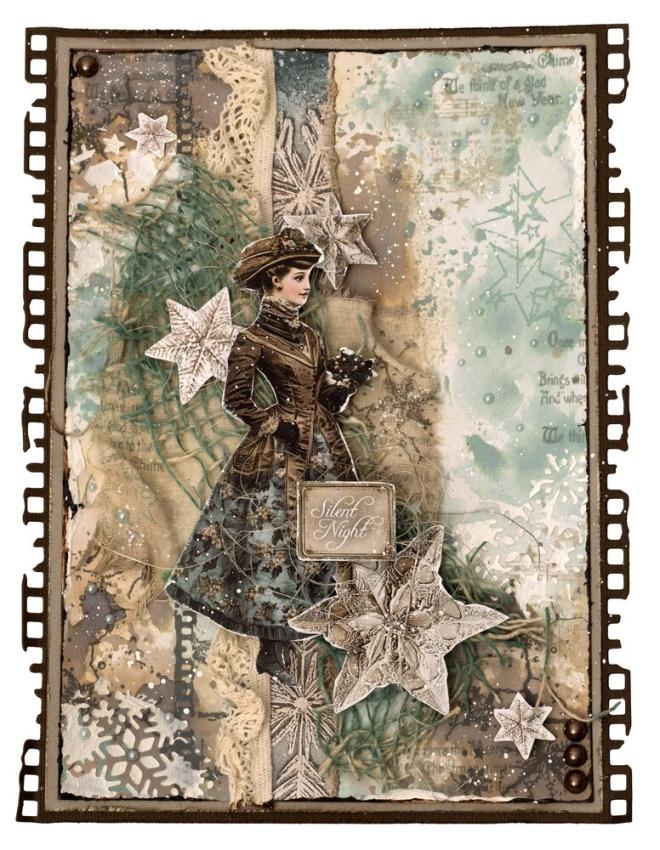 Studio Light - Schablone "Snowflake Pattern" Stencil  