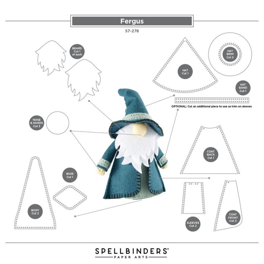 Spellbinders - Stanzschablone "Fergus" Dies