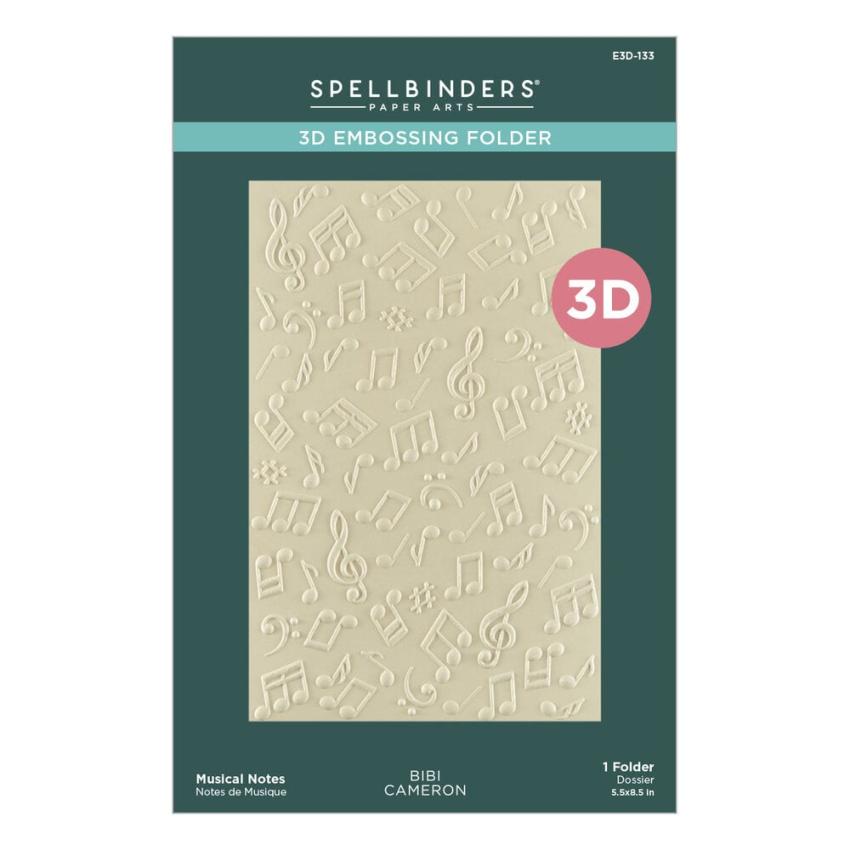 Spellbinders - Prägefolder "Musical Notes" Embossingfolder