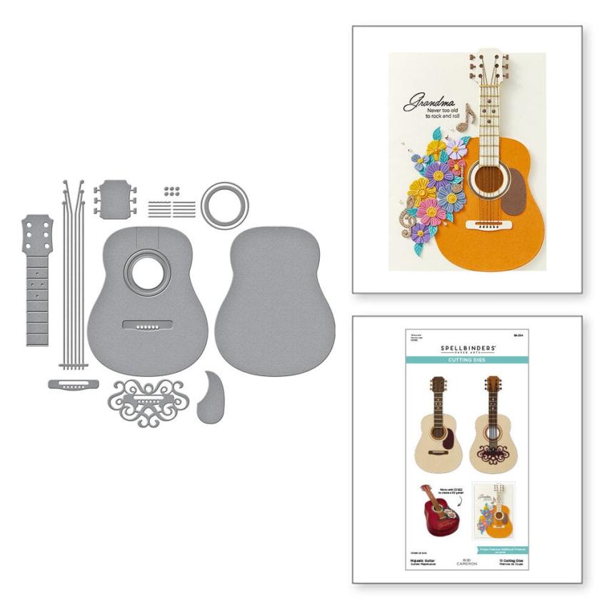 Spellbinders - Stanzschablone "Majestic Guitar" Dies