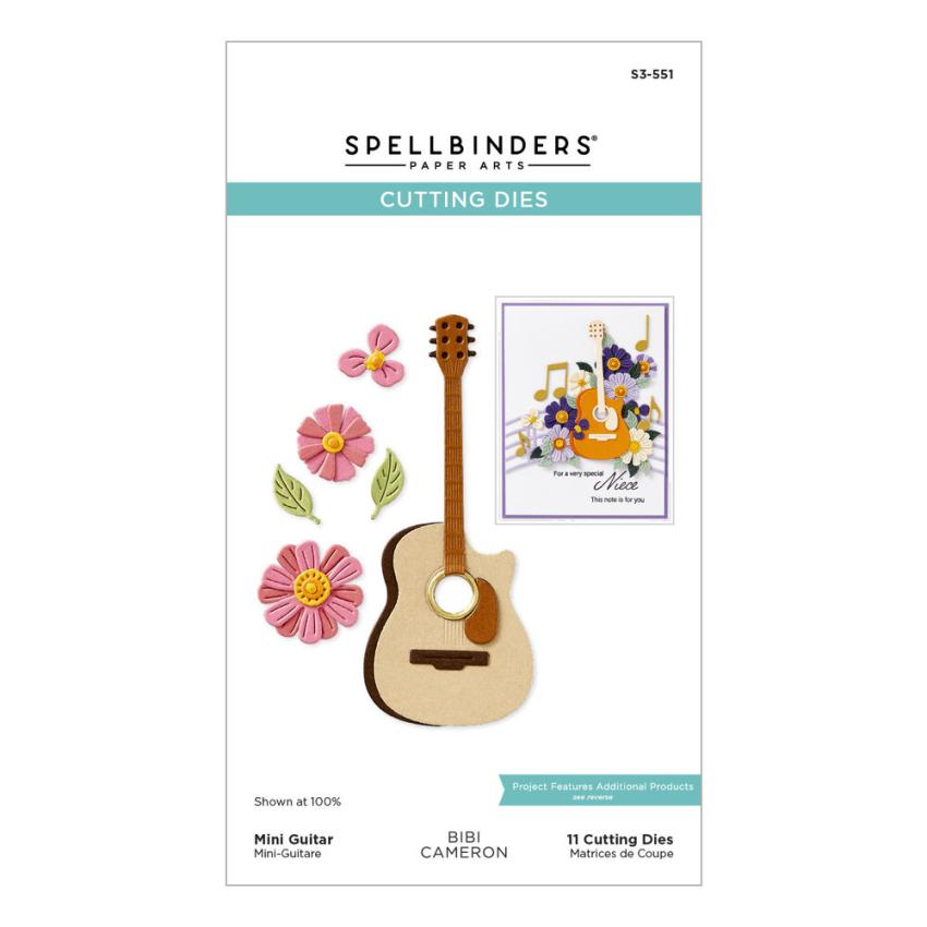Spellbinders - Stanzschablone "Mini Guitar" Dies