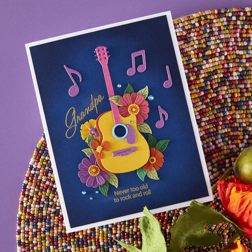 Spellbinders - Stanzschablone "Mini Guitar" Dies