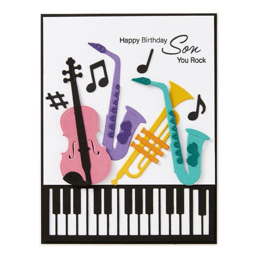 Spellbinders - Stanzschablone "Mini Musical Instruments" Dies