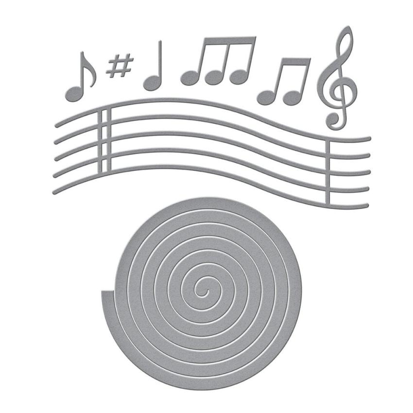 Spellbinders - Stanzschablone "Musical Notes & Stave Pop-Up" Dies