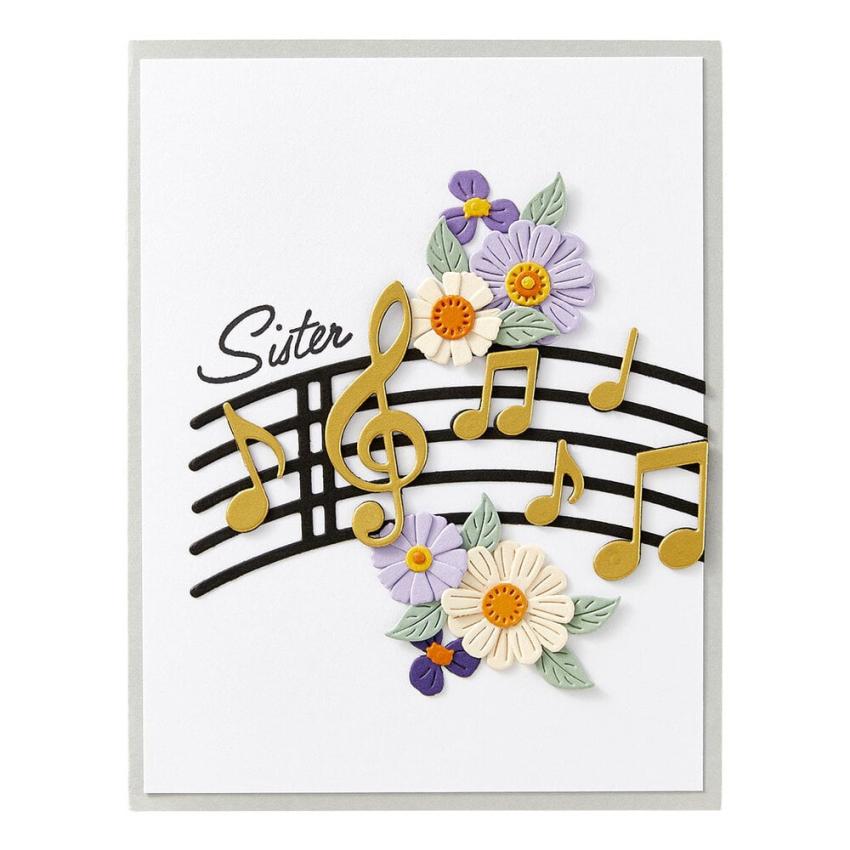 Spellbinders - Stanzschablone "Musical Notes & Stave Pop-Up" Dies