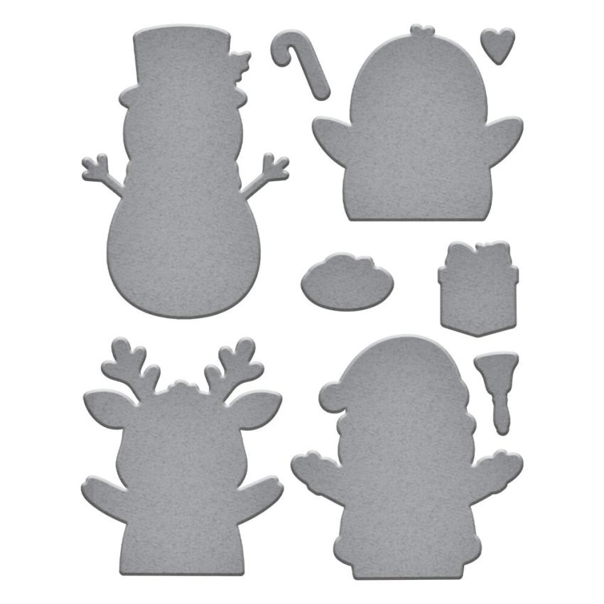 Spellbinders - Stempelset & Stanzschablone "Christmas Hugs" Clear Stamps & Dies by Simon Hurley