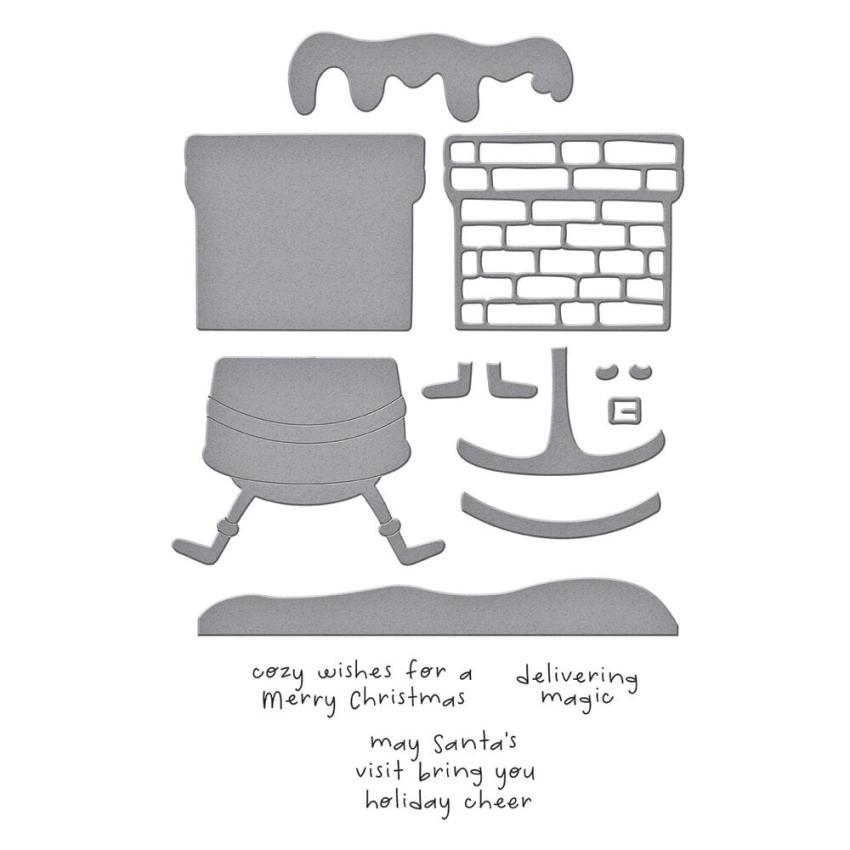 Spellbinders - Stempelset & Stanzschablone "Merry Mischief" Clear Stamps & Dies