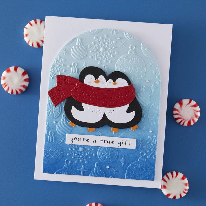 Spellbinders - Stempelset & Stanzschablone "Cozy Waddles" Clear Stamps & Dies