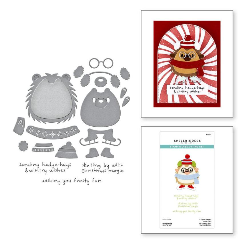 Spellbinders - Stempelset & Stanzschablone "Hedge Hugs" Clear Stamps & Dies