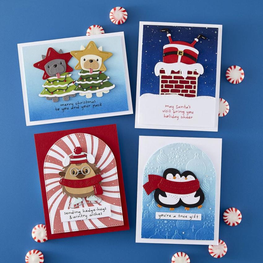 Spellbinders - Stempelset & Stanzschablone "Merry Mischief Bundle" Clear Stamps & Dies