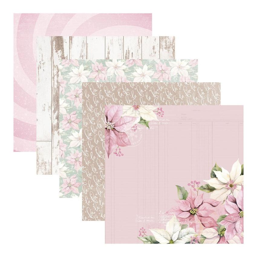 Spellbinders - Designpapier "Peppermint Twist" Paper Pack 12x12 Inch - 20 Bogen