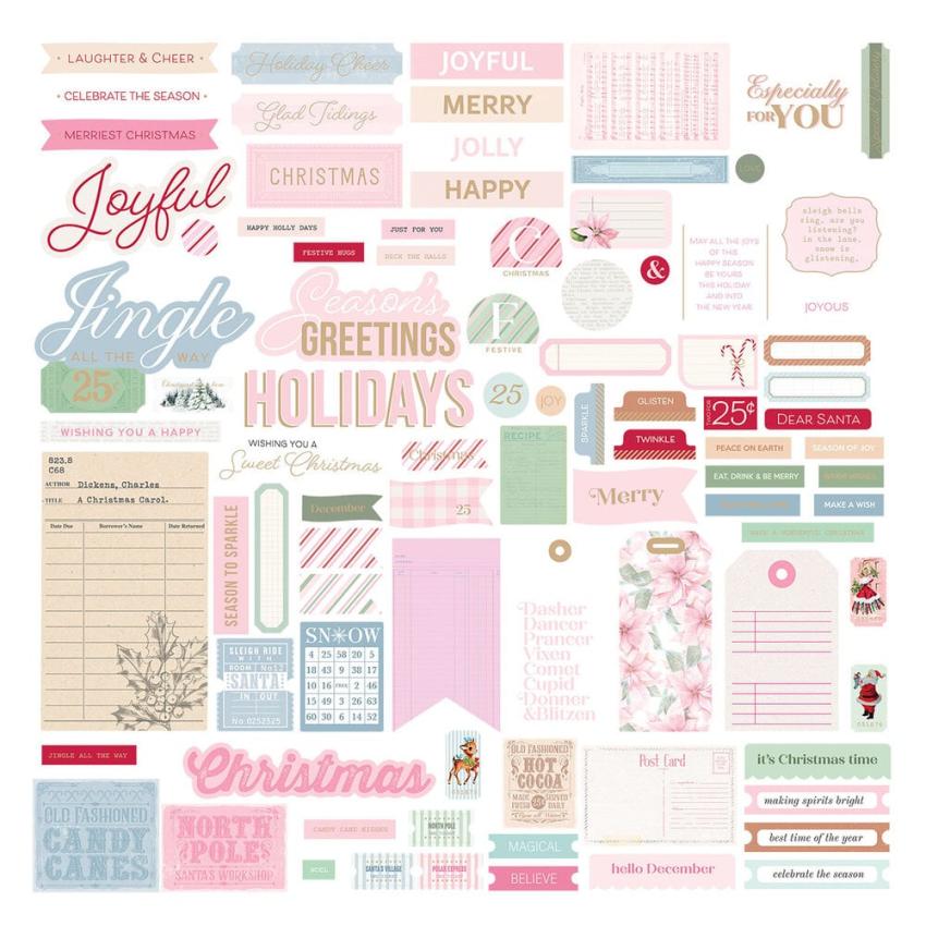 Spellbinders - Stanzteile "Peppermint Twist Sentiments" Die Cuts