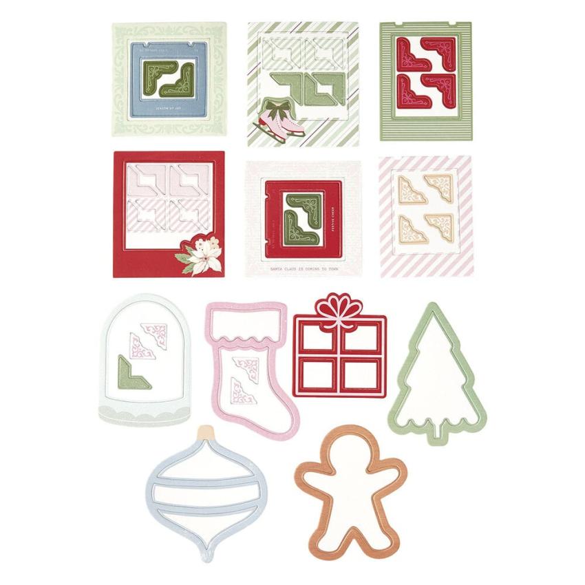 Spellbinders - Stanzteile "Peppermint Twist Frames & Corners" Die Cuts