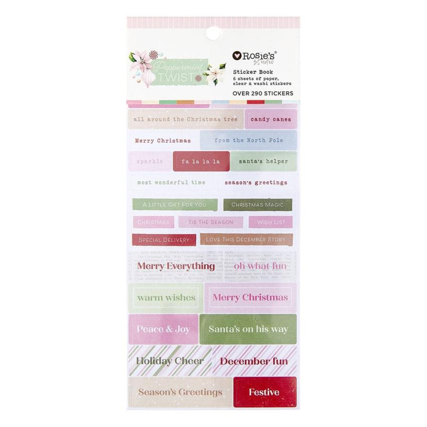 Spellbinders - Aufkleber "Peppermint Twist" Sticker