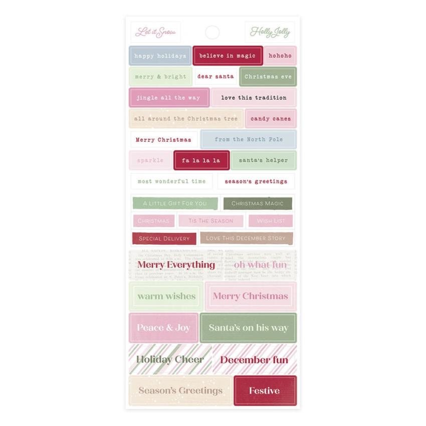 Spellbinders - Aufkleber "Peppermint Twist" Sticker