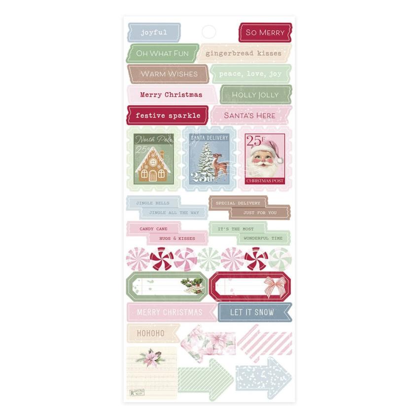 Spellbinders - Aufkleber "Peppermint Twist" Sticker