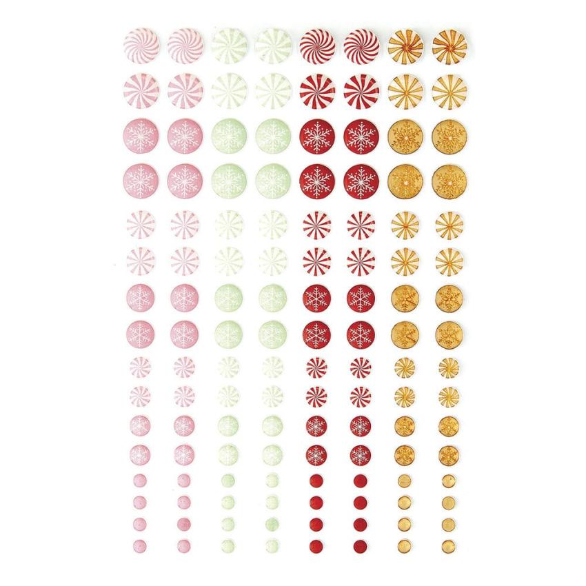 Spellbinders - Schmucksteine "Peppermint Twist" Candy Embellishments