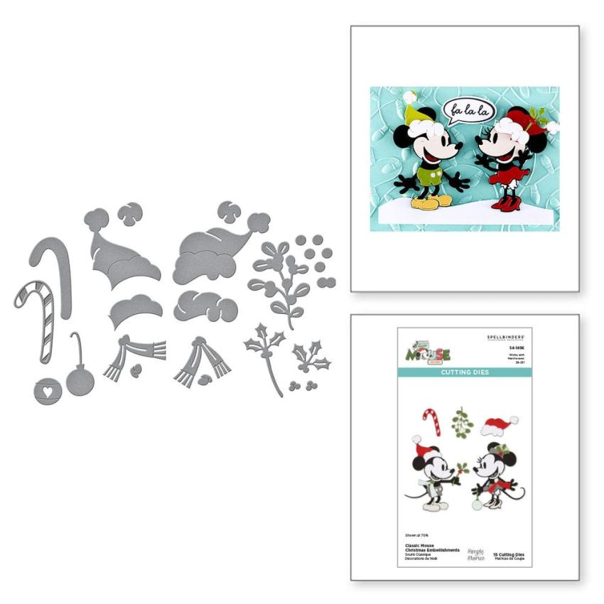 Spellbinders - Stanzschablone "Classic Mouse Christmas Embellishments" Dies