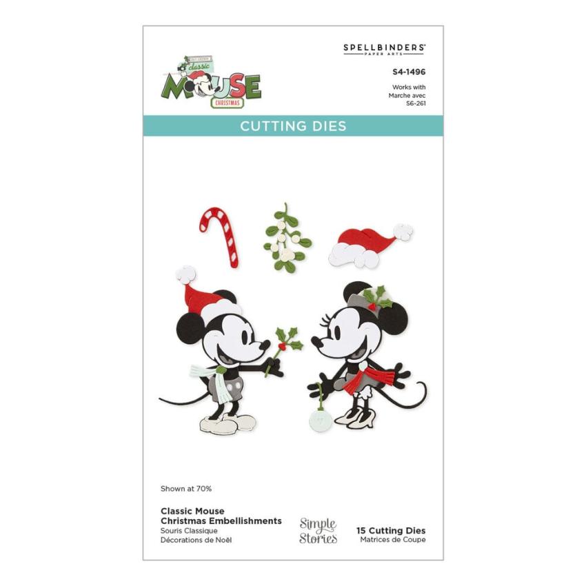 Spellbinders - Stanzschablone "Classic Mouse Christmas Embellishments" Dies