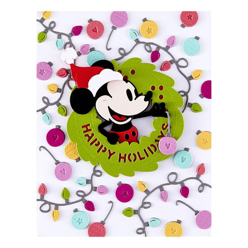 Spellbinders - Stanzschablone "Classic Mouse Holiday Wreath" Dies