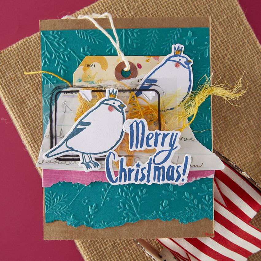 Spellbinders - Buchdrucktechnik "Starry Merry Christmas" BetterPress Plate & Dies
