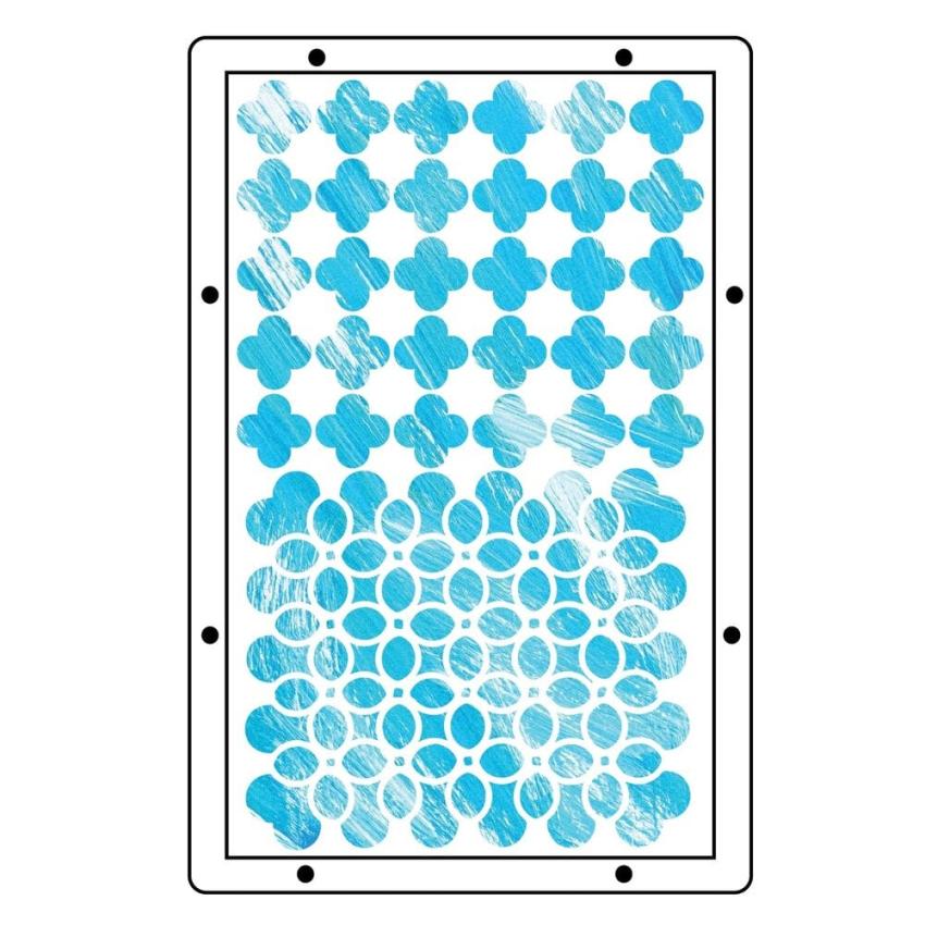 Sizzix - Schablone & Stempelset "Build It" Stencil & Clear Stamps by Mark Montano