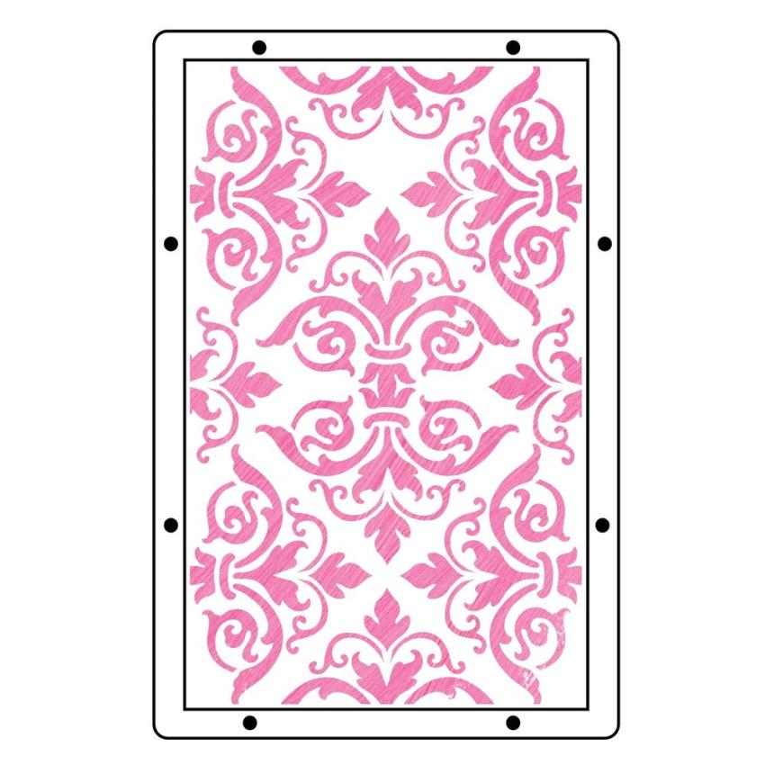 Sizzix - Schablone & Stempelset "Build It" Stencil & Clear Stamps by Mark Montano