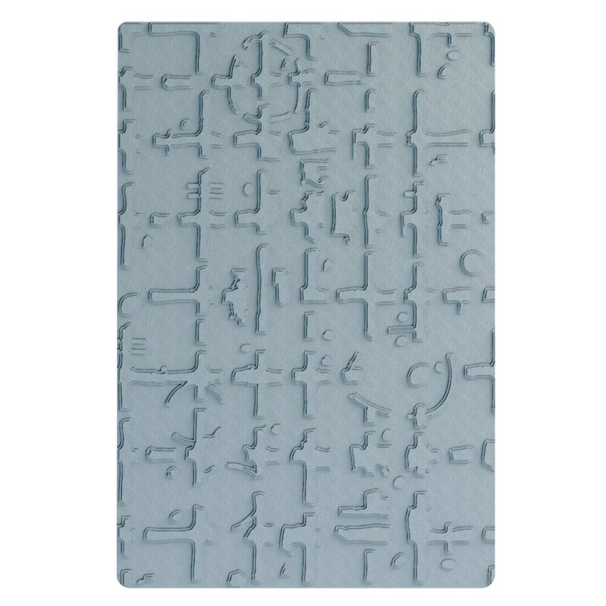 Sizzix - 3D Prägefolder "Grid Graph" Embossing Folder Design by Seth Apter