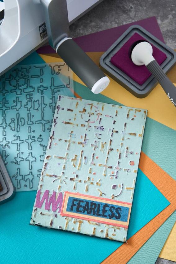 Sizzix - 3D Prägefolder "Grid Graph" Embossing Folder Design by Seth Apter