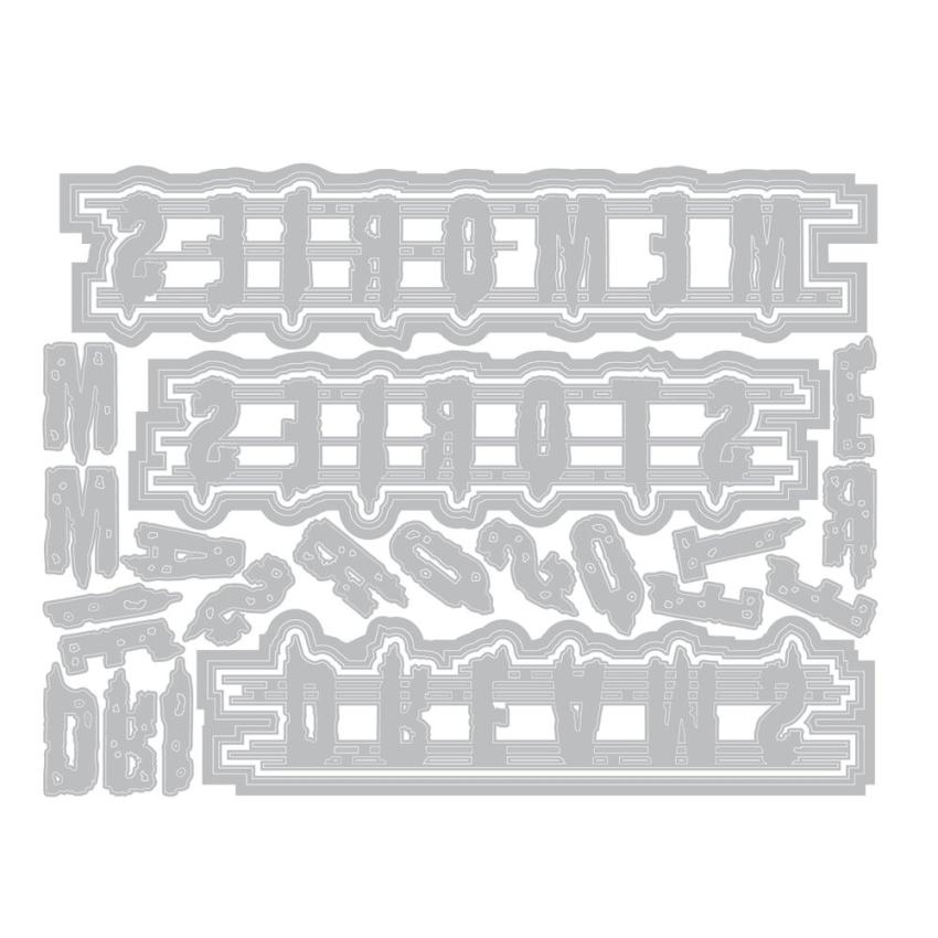 Sizzix - Stanzschablone "Word Wafers #2" Thinlits Craft Dies by Seth Apter