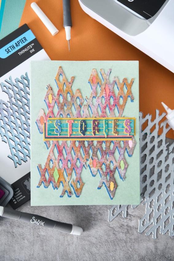 Sizzix - Stanzschablone "Word Wafers #2" Thinlits Craft Dies by Seth Apter