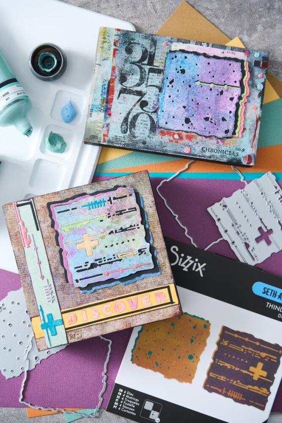 Sizzix - Stanzschablone "Paper Cutz #1" Thinlits Craft Dies by Seth Apter