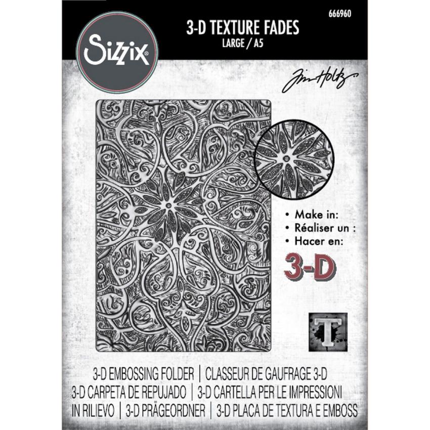 Sizzix - 3D Prägefolder "Engraved" Embossing Folder Design by Tim Holtz