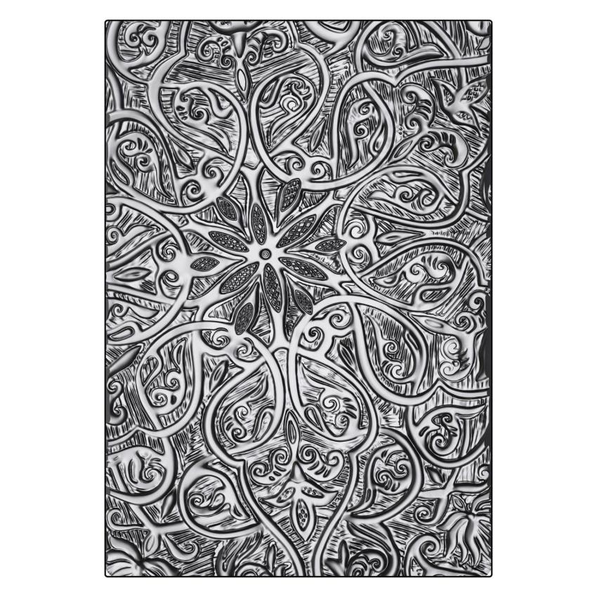 Sizzix - 3D Prägefolder "Engraved" Embossing Folder Design by Tim Holtz