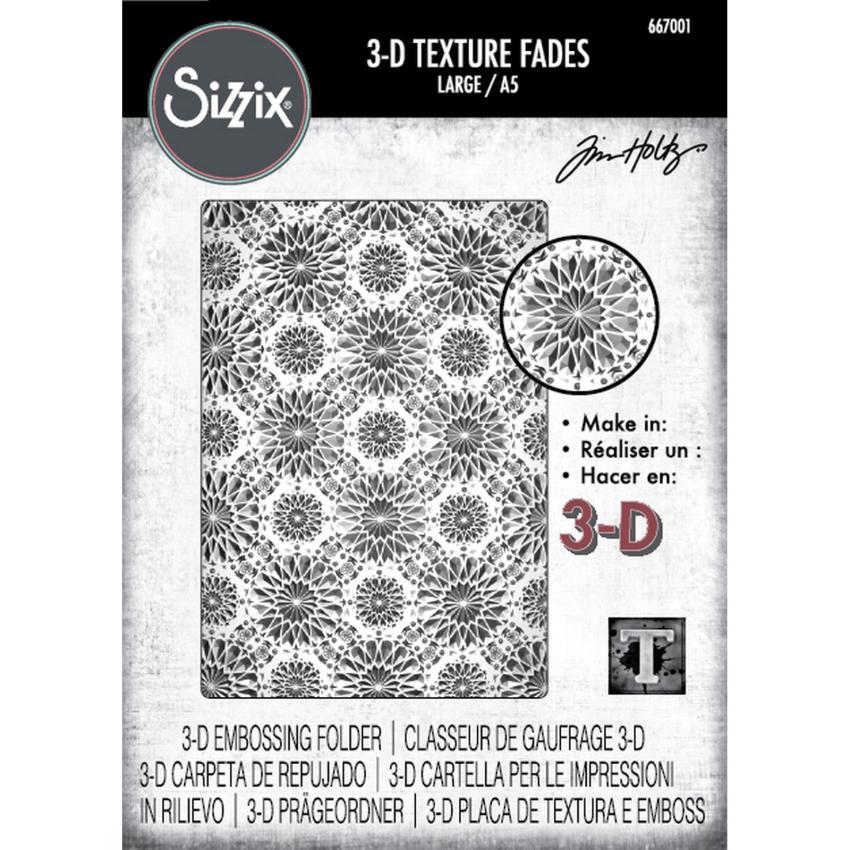 Sizzix - 3D Prägefolder "Kaleidoscope" Embossing Folder Design by Tim Holtz