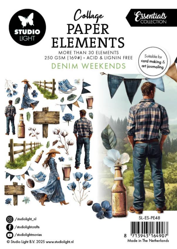 Studio Light - Stanzteile "Denim Weekends" Die Cuts