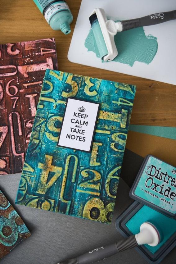 Sizzix - 3D Prägefolder "Numbered" Embossing Folder Design by Tim Holtz
