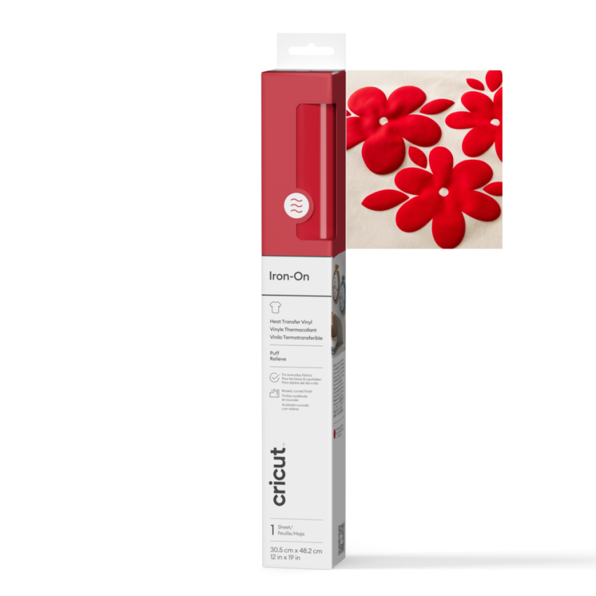 Cricut - Puff Iron-On "Red" Transferfolie Rolle