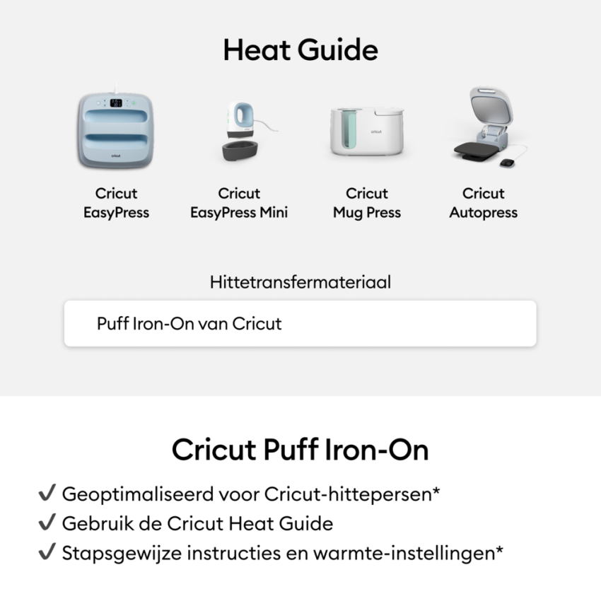 Cricut - Puff Iron-On "Red" Transferfolie Rolle