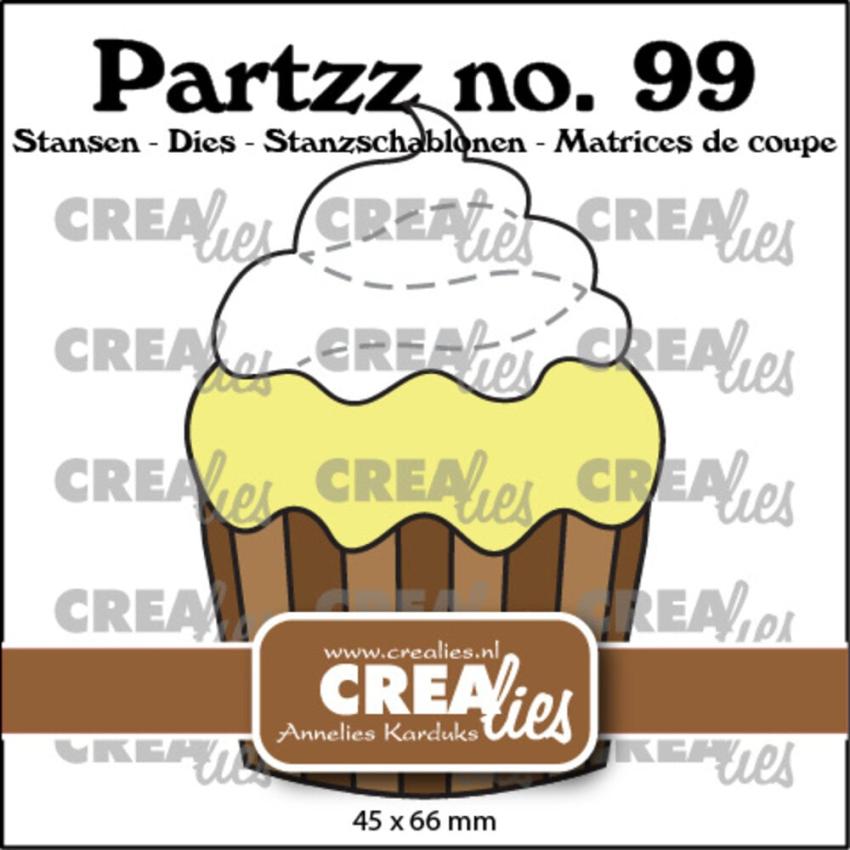 Crealies - Stanzschablone "No. 99 Cupcake Large" Partzz Dies